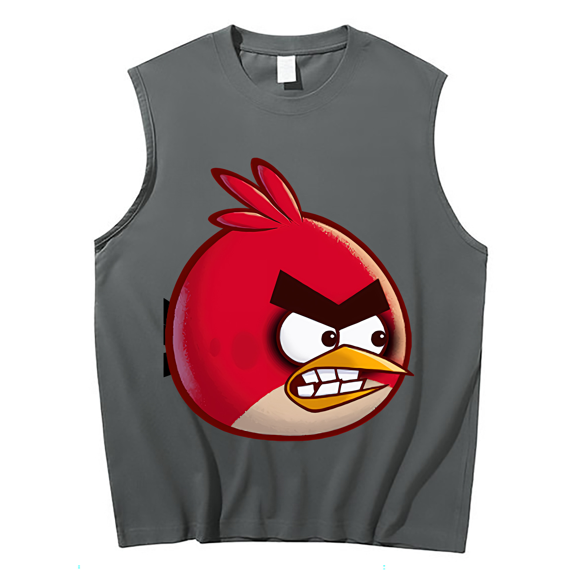 （画像用） Angry Birds アングリーバード コットン100％タンクトップ（フロントプリント）